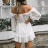 Summer Dress Streetwear Off Shoulder Long Sleeves - menochic